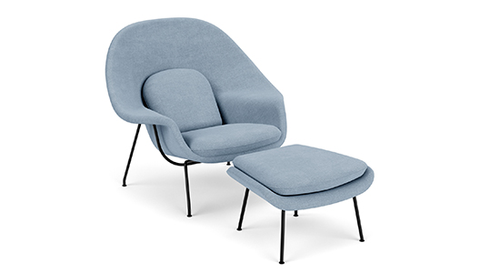 WOMB CHAIR & OTTOMAN BY KNOLL